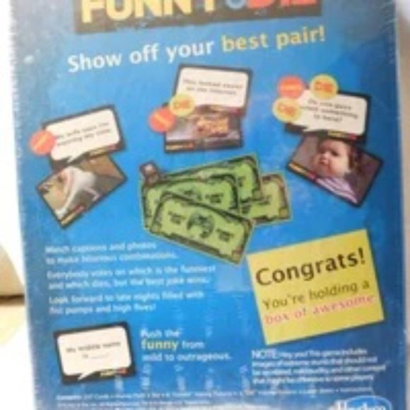 Funny Or Die The Hilarious Caption Board Game 2013 Hasbro Gaming Brand New - Picture 3 of 5